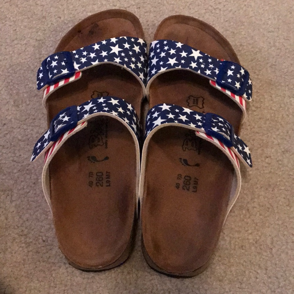 American flag sandals